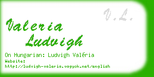 valeria ludvigh business card